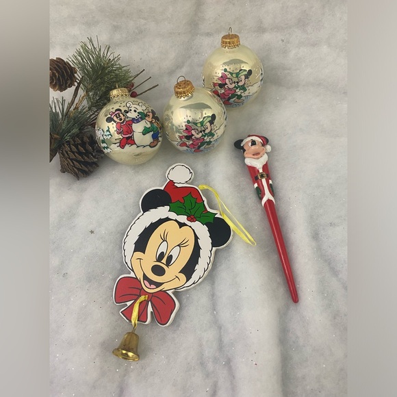 5x Vintage Disney Mickey Minnie Mouse Ornaments Lot of 5 Kurt Adler - Picture 1 of 7
